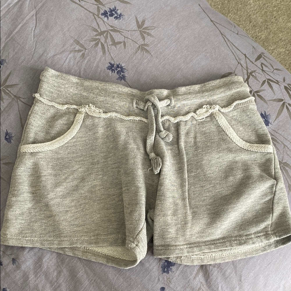 Gray Athletic Shorts with Relaxed Fit and Soft Material